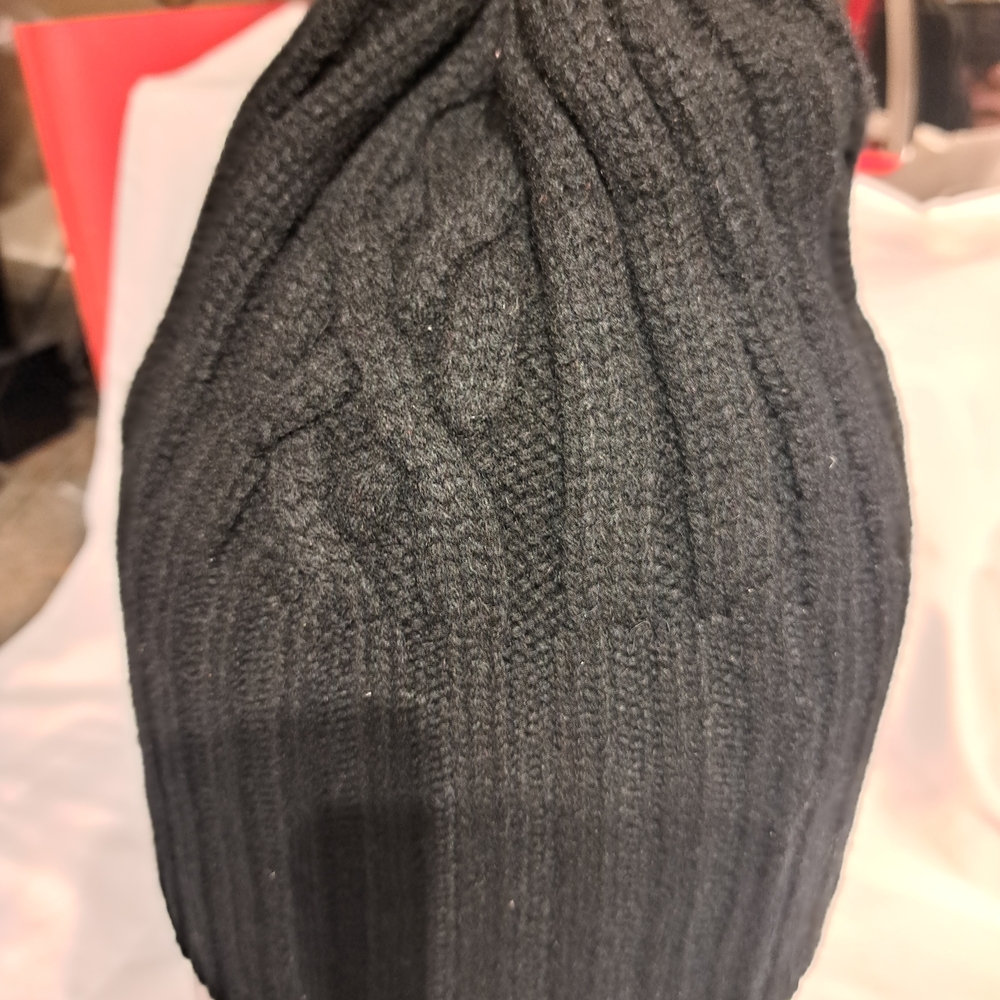 Simons Charcoal Knit Beanie